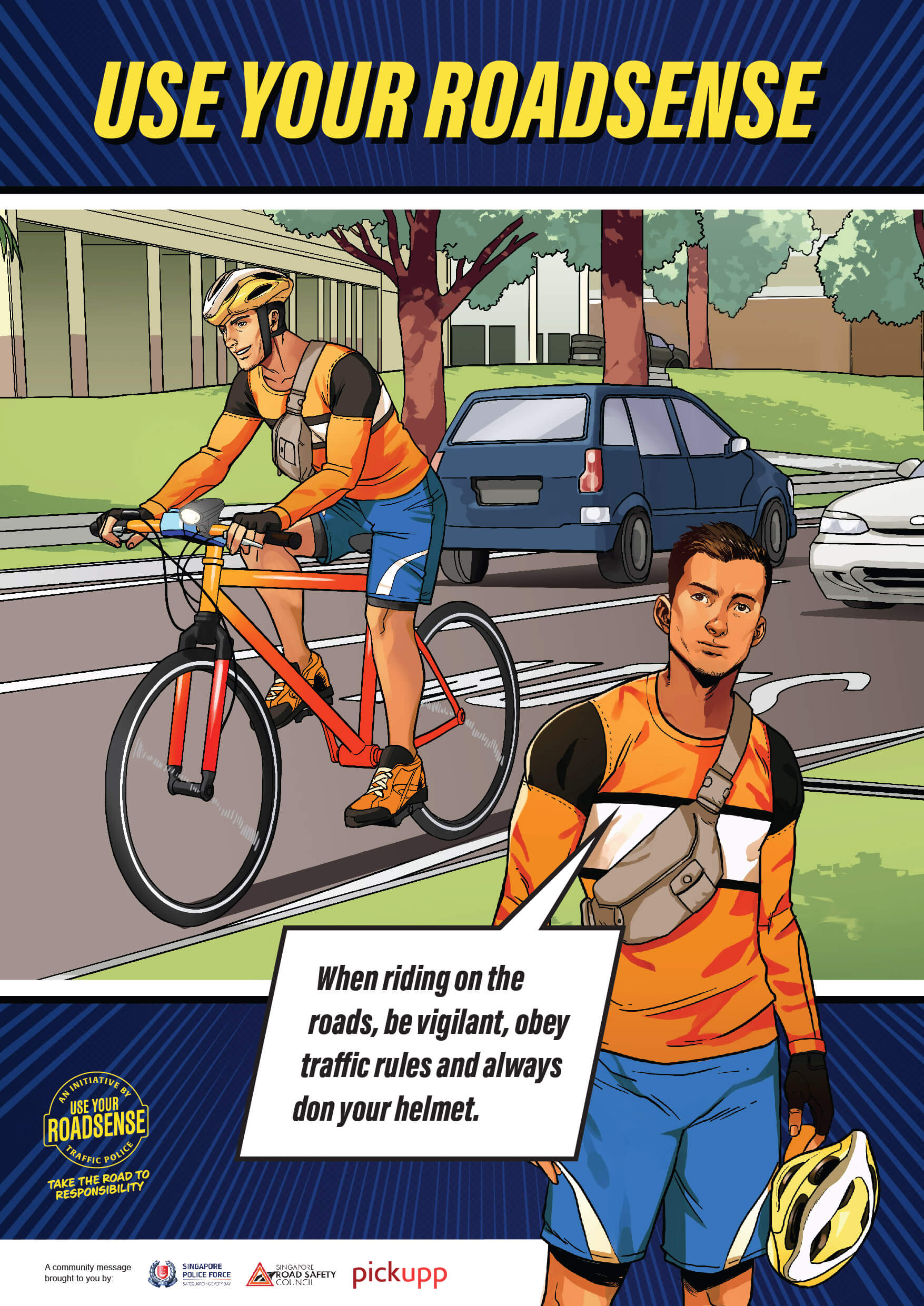 Pickupp x SPF Road Safety Obey Road Safety Rules